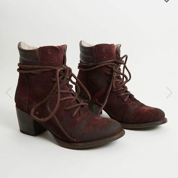 Freebird by Steven Cage LEATHER Booties NWT Size 9 - Picture 1 of 9